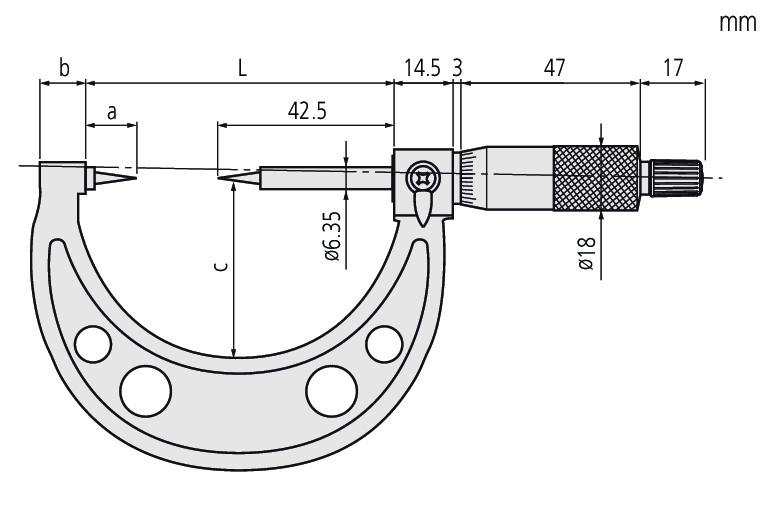 PANME ĐẦU NHỌN CƠ KHÍ MITUTOYO 112-153