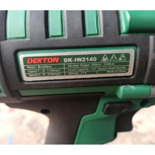 Máy Siết Bulong Pin 21V không chổi than Dekton DK-IW2140