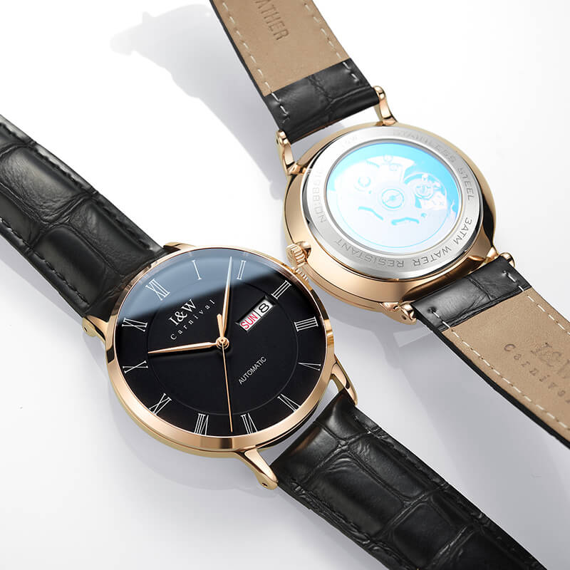 Đồng hồ nam chính hãng IW CARNIVAL IW8861G-3 Kính sapphire ,chống xước ,Chống nước 30m ,Bảo hành 24 tháng,Máy cơ ,dây da cao cấp, thiết kế đơn giản dễ đeo