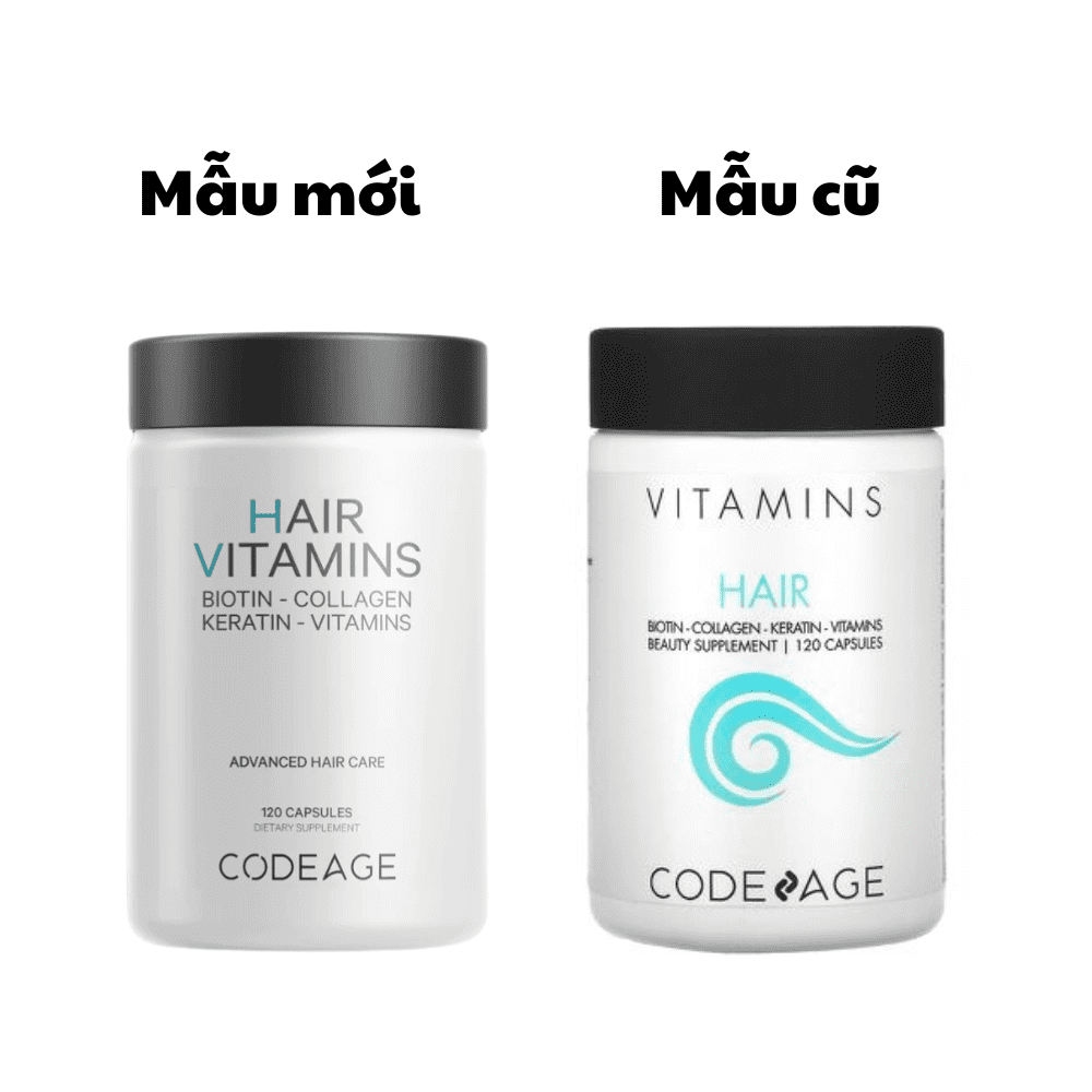 Viên uống cho tóc Codeage Hair Vitamins (120 viên)