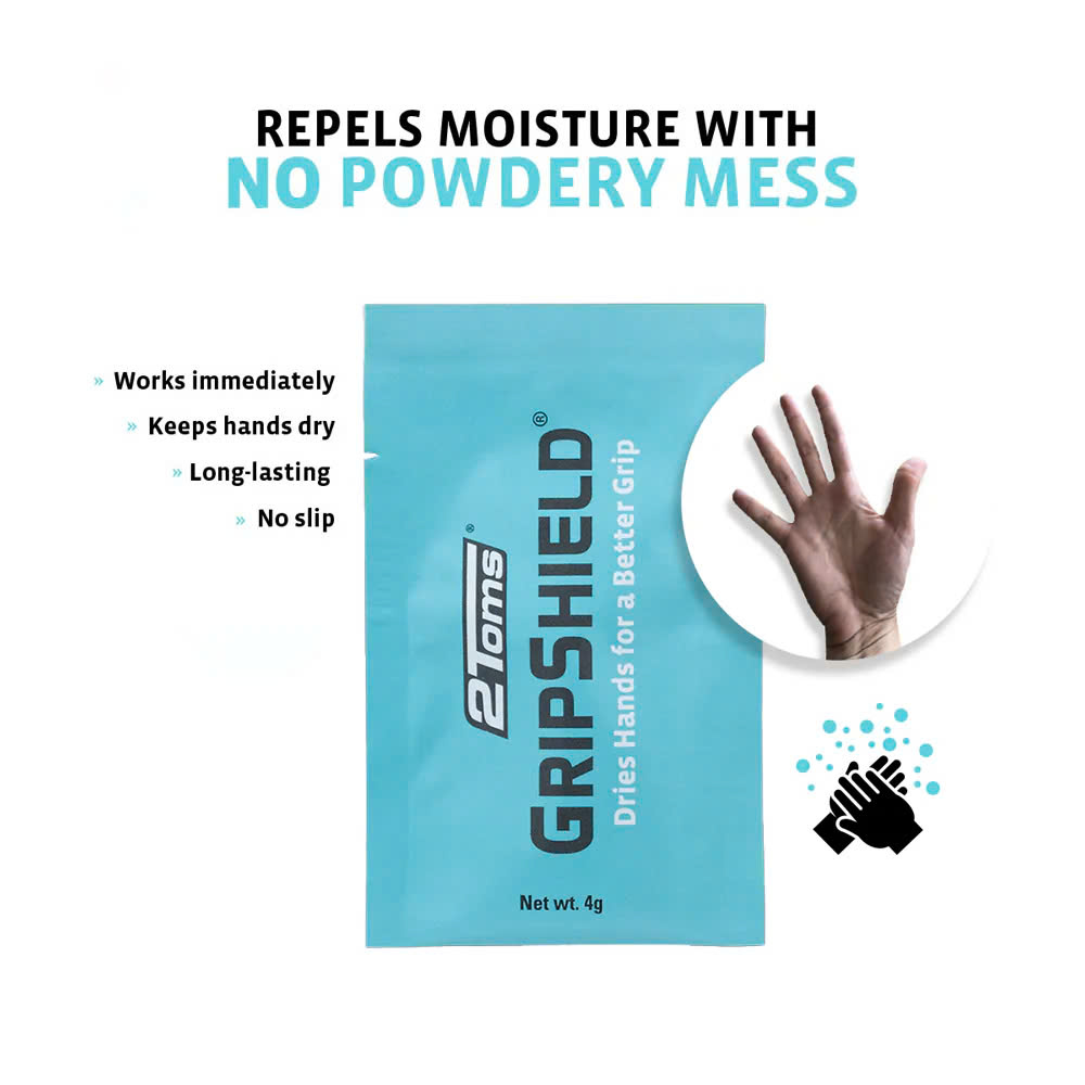 Gel dùng cho thể thao tăng độ bám hạn chế mồ hôi tay 2Toms GripShield - golf, gaming, cầu lông, tennis, ... chống trơn trượt, không dính rít