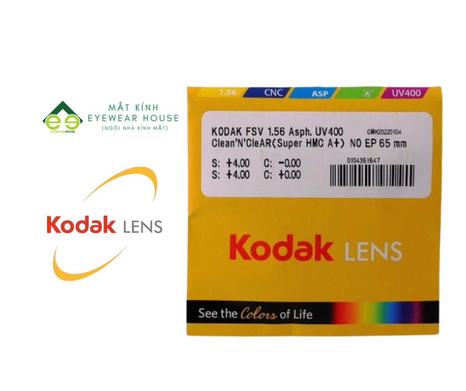 Tròng kính Mỹ Kodak FSV Clean & Clear UV400