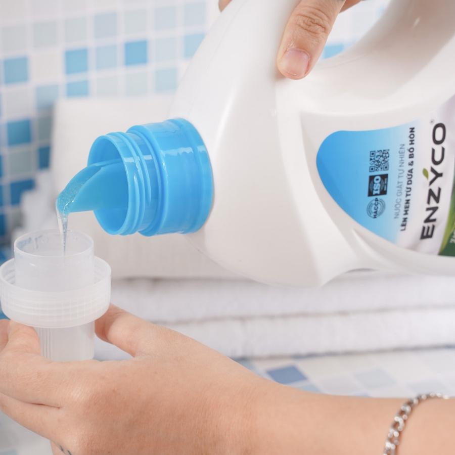 Combo Nước Giặt Và Nước Ngâm Rau Củ ENZYCO 90% Enzyme Sinh Học Từ Dứa Và Bồ Hòn 세탁 세제 Washing liquid