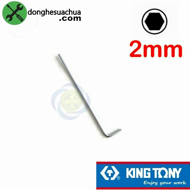 Lục giác chữ L 2mm Kingtony 112502 loại 2 đầu bằng