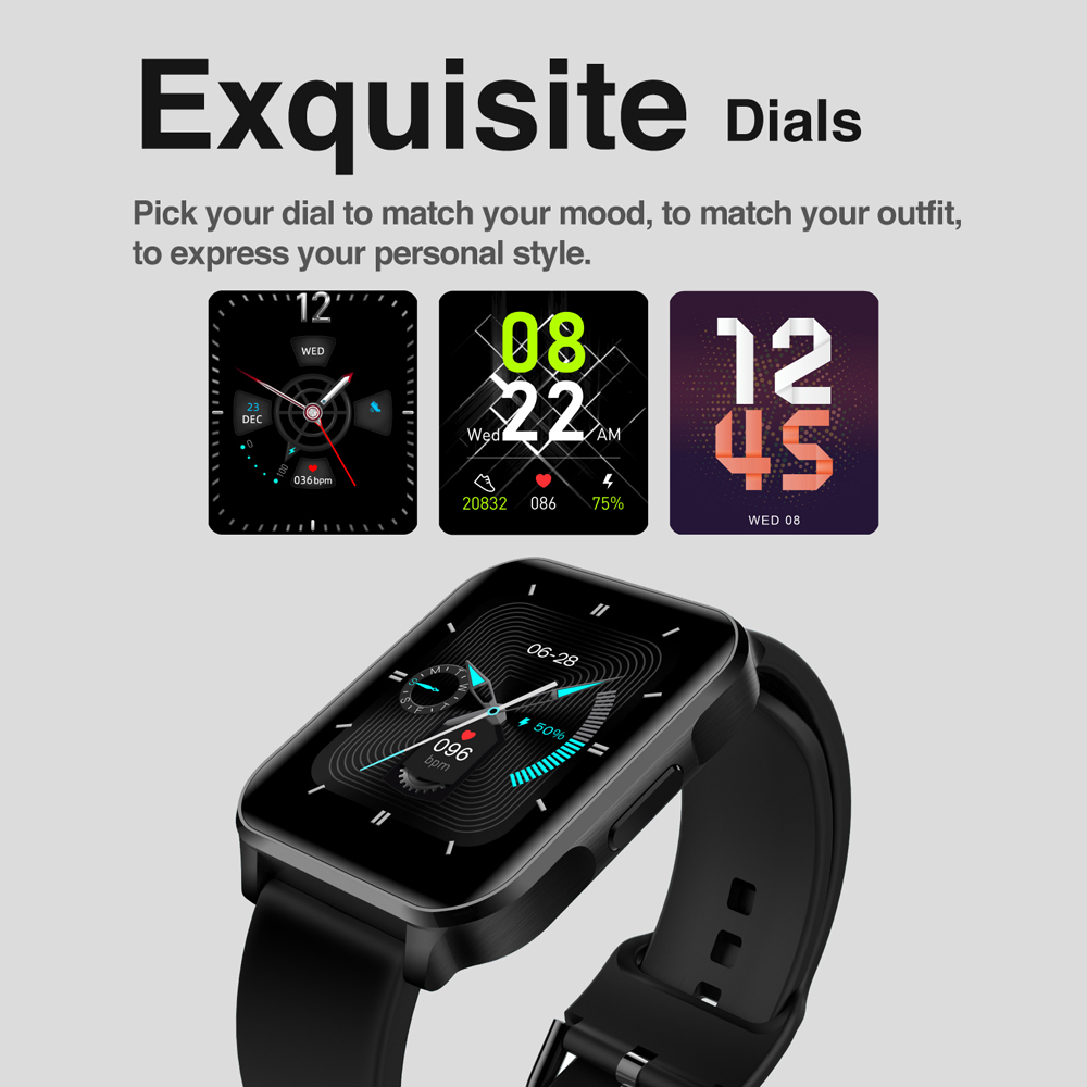 Đồng Hồ Thông Minh Đeo Tay Thể Thao Màn Hình Màu 1.69 Inch BT Theo Dõi Với 23 Môn Thể Thao Phiên Bản Toàn Cầu Lenovo S2 Pro