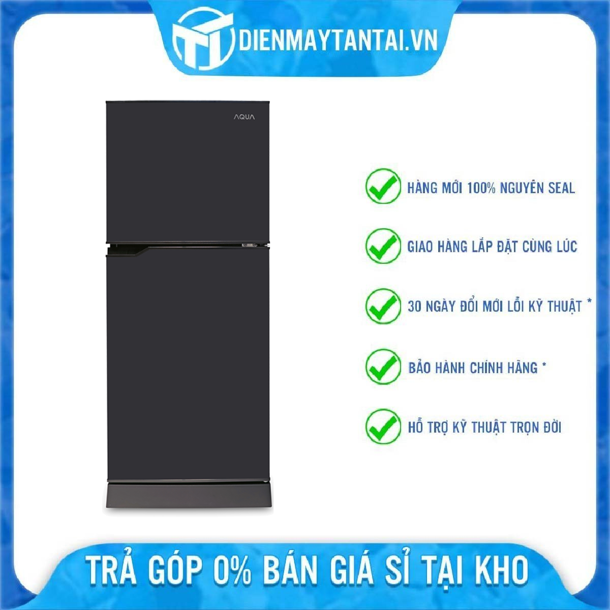 Tủ Lạnh Aqua 130 lít AQR-T150FA-BS