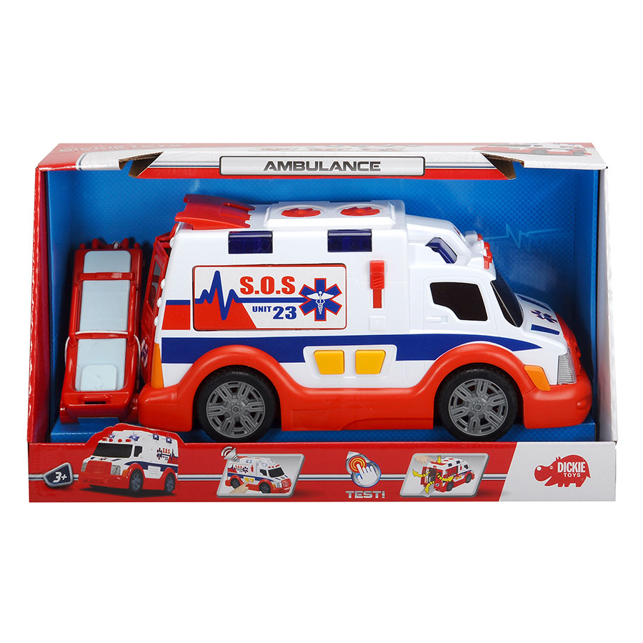 Đồ Chơi Xe Cứu Thương Lớn Dickie Toys Ambulance (33 cm)