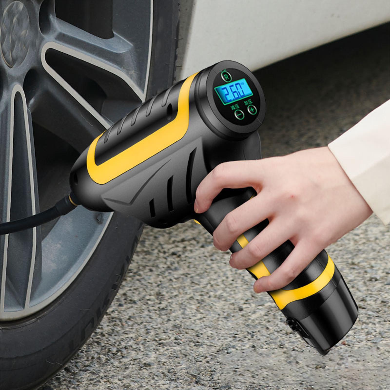 Auto Air Compressor Electric Handheld Tire Inflator Pump Fits for Vehicles Motorbikes
