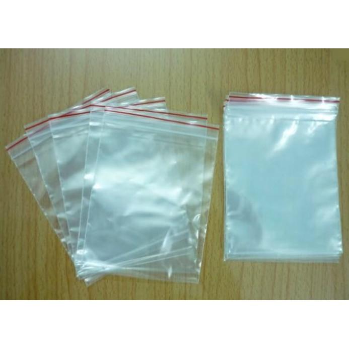 1kg túi zipper viền đỏ size 8x12