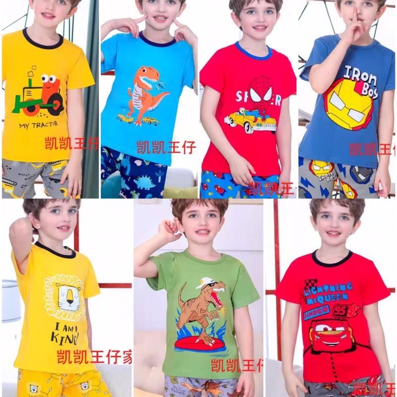 Bộ Xuất Hàn cộc tay cho bé từ 8-11kg combo 5 bộ