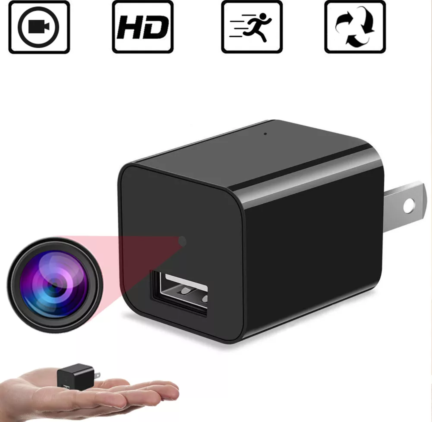 BỘ KAMERA QUAN SAT KẾT NỐI WIFI MINI NGY.U TRANG SẠC USB CHỐNG TRỘM GHI HÌNH SẮC NÉT NHỎ GỌN TIỆN DỤNG AN TOÀN MẪU MỚI HÀNG LOẠI TỐT