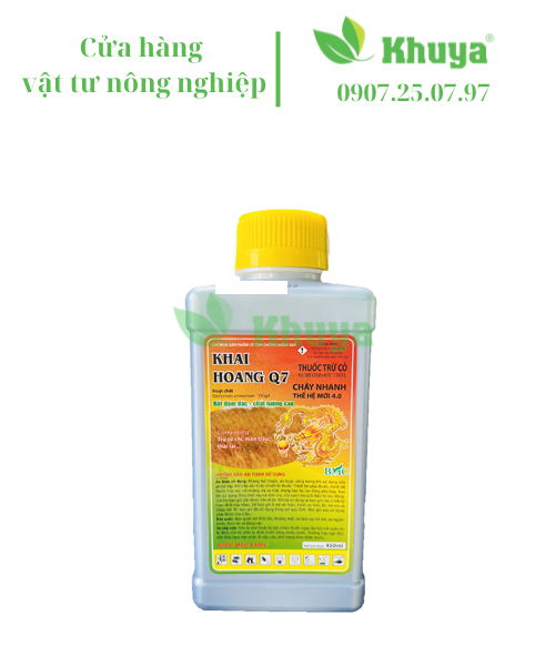 Thuốc trừ cỏ Khai Hoang Q7 chai 450ml Cỏ cháy thế hệ mới