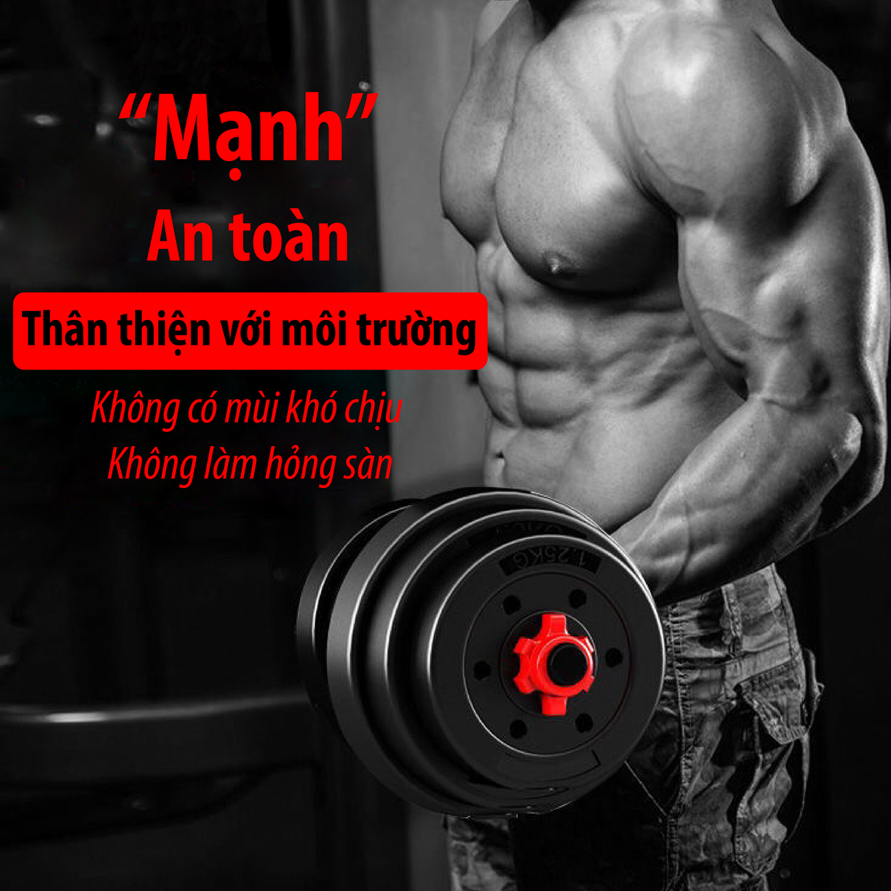 Hình ảnh Tạ đôi, Tạ tay (Chọn Lực Nặng Của Tạ 20kg ,30kg, 40kg Tùy chọn) tập tay đẩy kết hợp, tạ nam nữ tập gym tập thon tay Giá tốt Hàng Chuẩn ( hàng nhập khẩu）