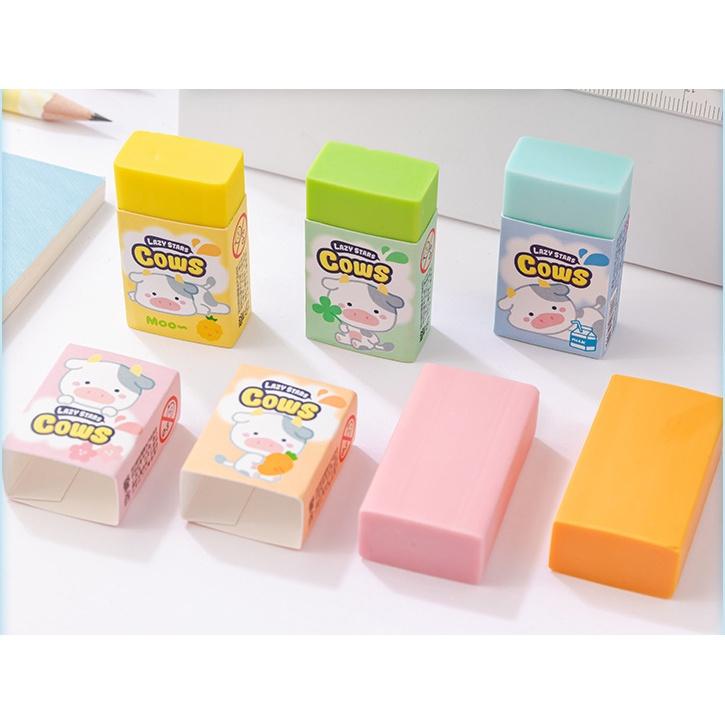 Gôm tẩy hình chú bò cute, đóng túi viên kẹo