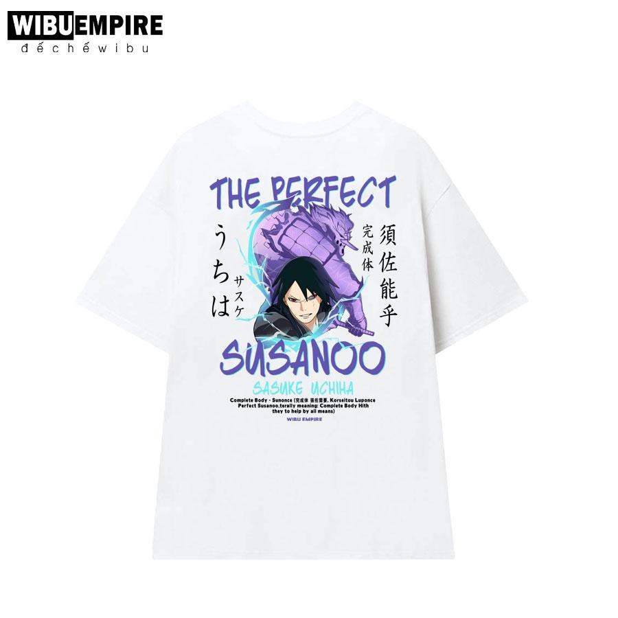 Áo Thun Naruto Uchiha Sasuke "The Perfect Susanoo"| Anime Naruto - Áo Phông Unisex