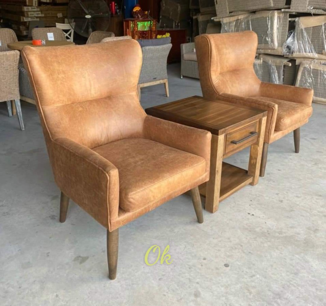 Ghế bành màu da bò Signature Design A3000276