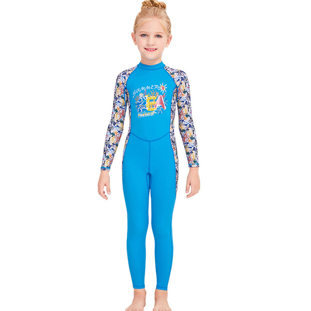Đồ bơi cho bé gái tay dài full body chống nắng UPF50+