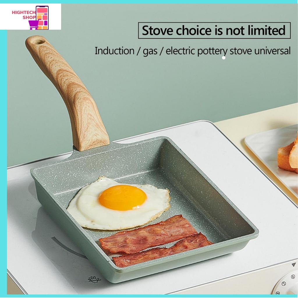 Chảo chống dính đáy từ chiên trứng cuộn hình vuông - Dùng Được Cho Cả Bếp Từ
