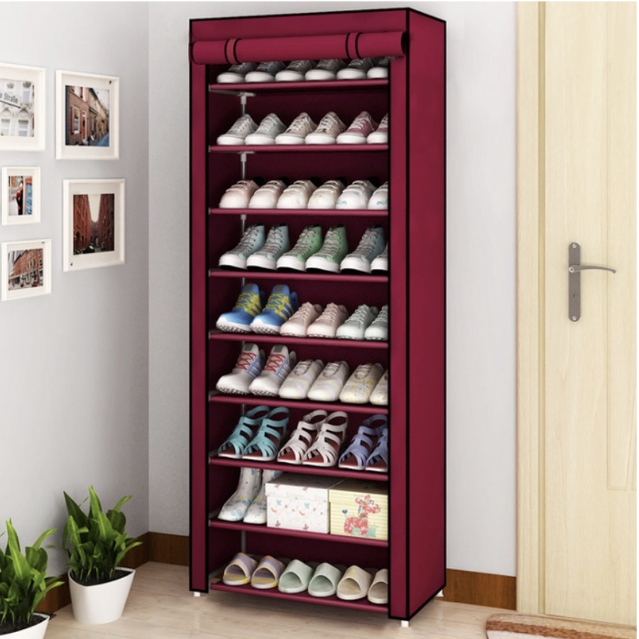 Bộ 2 Tủ đựng Giày Dép Lắp Ráp 10 tầng 9 ngăn Clean Concept