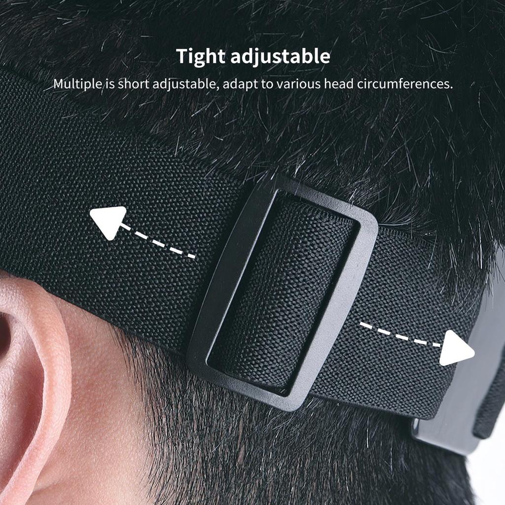 Head-mounted Strap High Elasticity First-Person View Shooting Bracket Easy to Wear Smartphone Head Strap Anti-slip ELEN