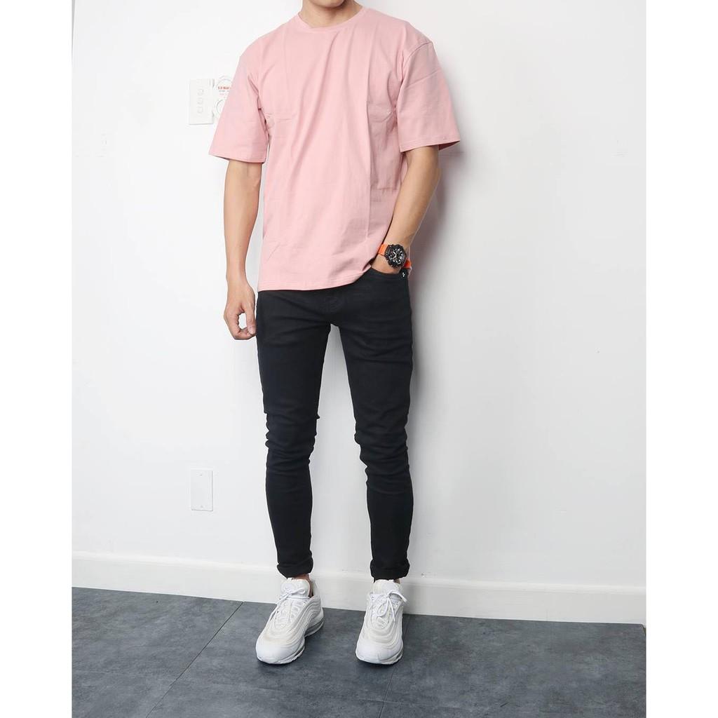Áo Thun Trơn Basic Cotton Nam Nữ Unisex Chất Dày Dặn