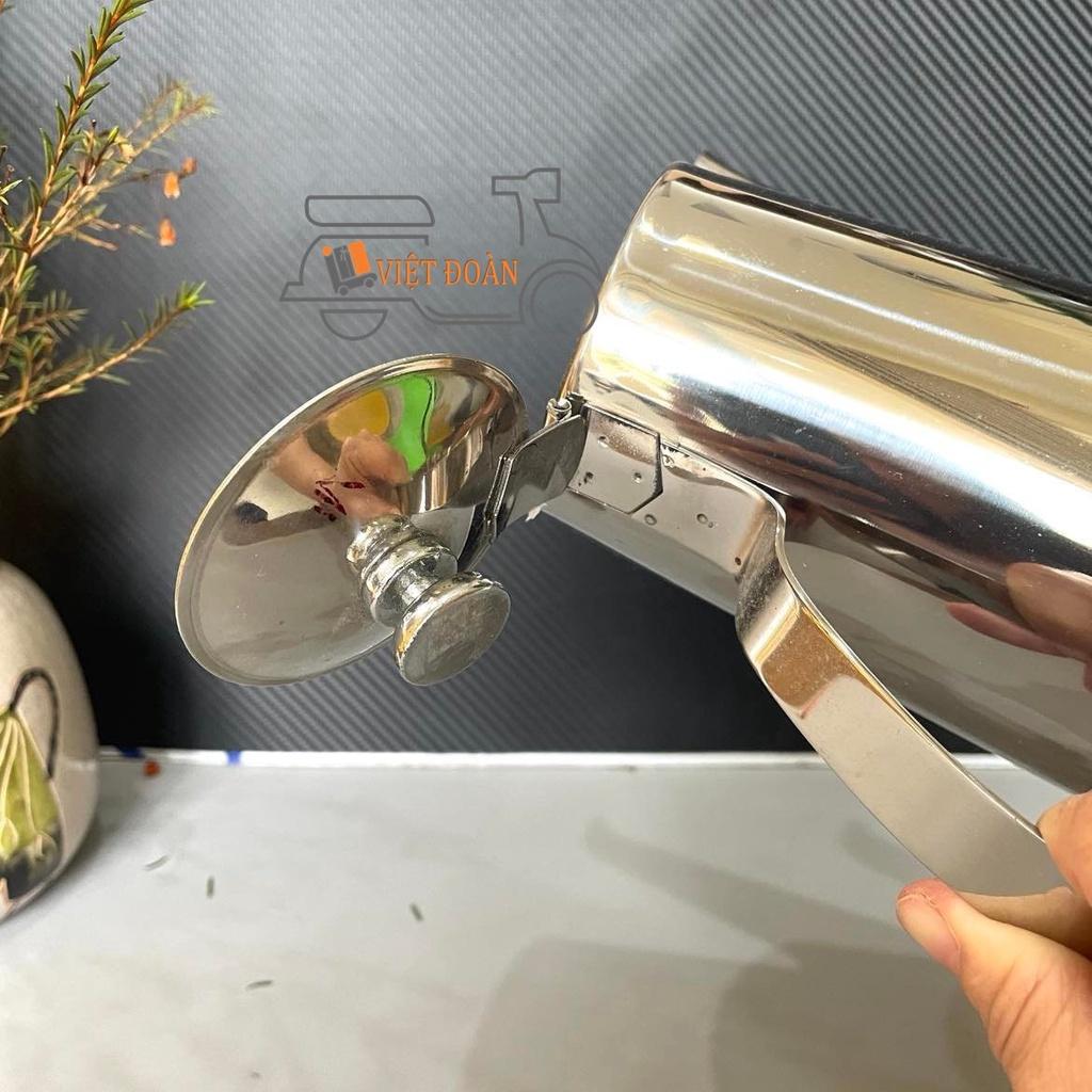 Bình trà, trà đá, cà phê - Inox không rỉ, thiết kế vòi dài kết hợp nắp bật rất tiện lợi - Size 1.5 lit và 2 lit. Dụng cụ