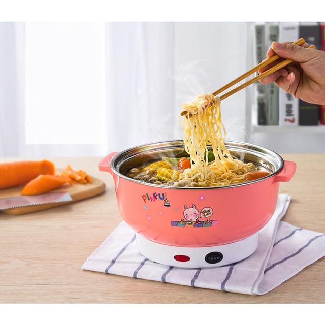 Bảo Hành 1 Năm Nồi Lẩu Điện Mini Đa Năng Nika 24cm 1000W Inox 304, Tiện Dụng Cho 2-3 Người Dùng, Siêu Tiện Dụng