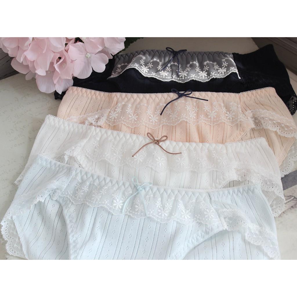 Quần Lót cotton Phối Ren Xuất Đông Âu Hàng Loại Đẹp.