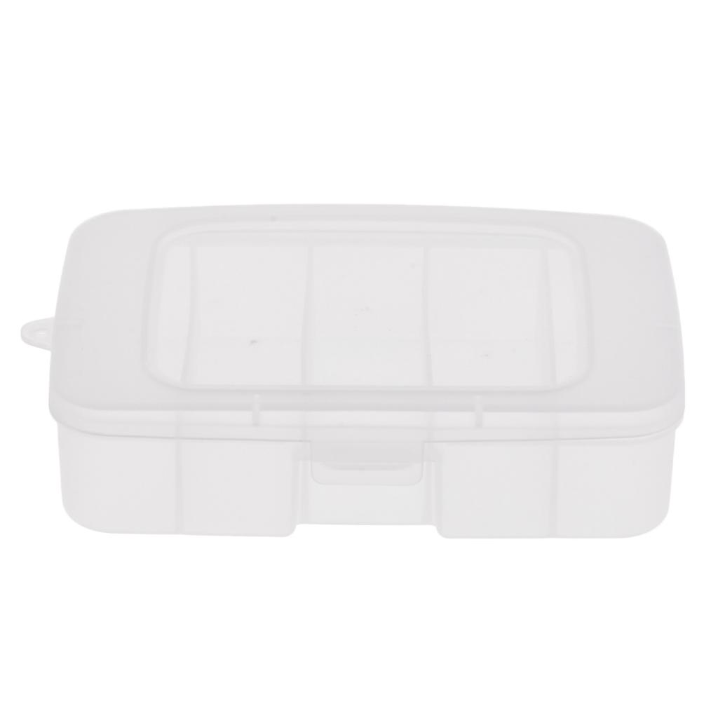 5 Compartments Waterproof Fishing Lure Bait Hook Tackle Box Storage Case