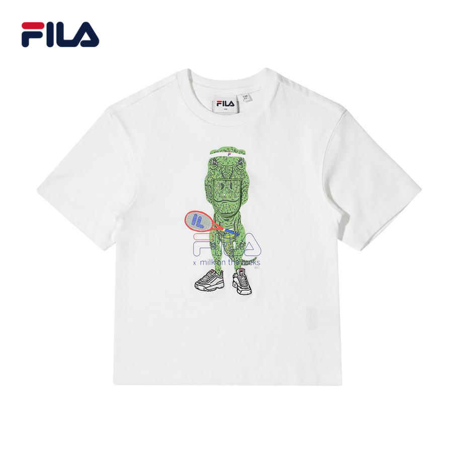 Áo thun tay ngắn cổ tròn trẻ em Fila Milk On The Rock - FK2RSD2M01X