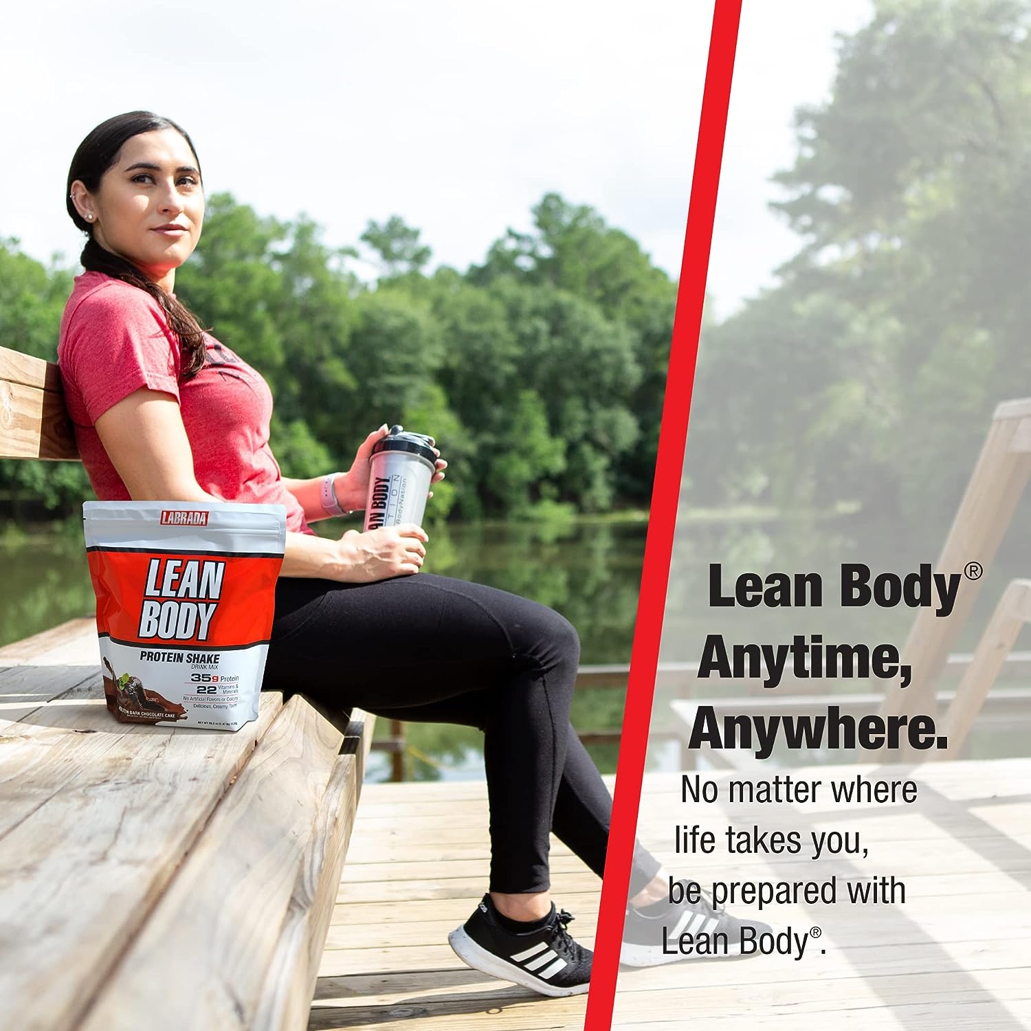 Lean Body Labrada 4.63lbs - Sữa dinh dưỡng hỗ trợ tăng cơ giảm mỡ thay thế bữa ăn tiện lợi Healthy Cung Cấp 35 Protein và Các Vitamin Năng Lượng Đảm Bảo Dinh Dưỡng Hoàn Chỉnh Bữa Ăn Lean Body Meal Replacement