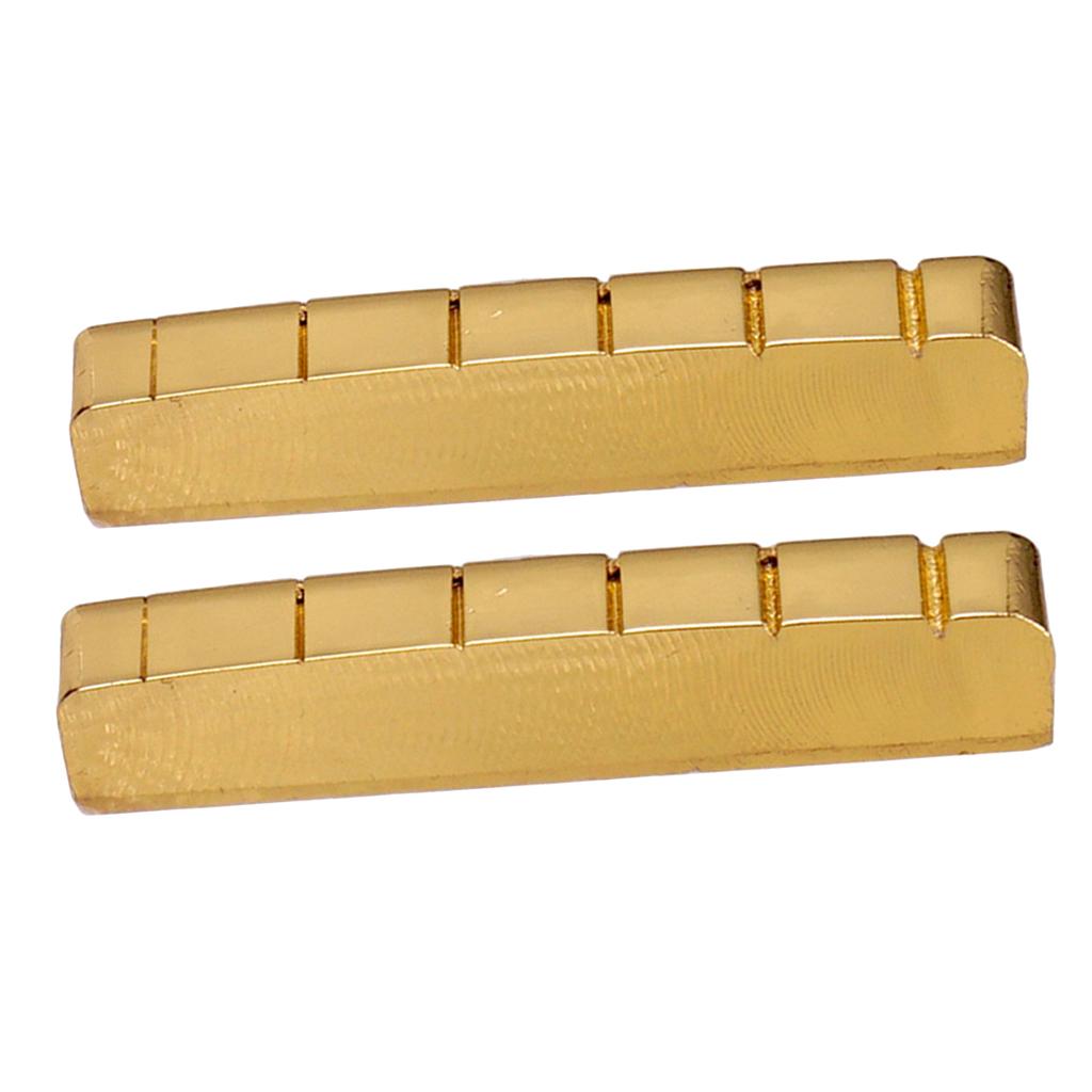 Sunnimix Bền 6 Dây Đàn Guitar Xẻ Rãnh Hạt Cho Les Paul Đàn Guitar Điện Phần Vàng
