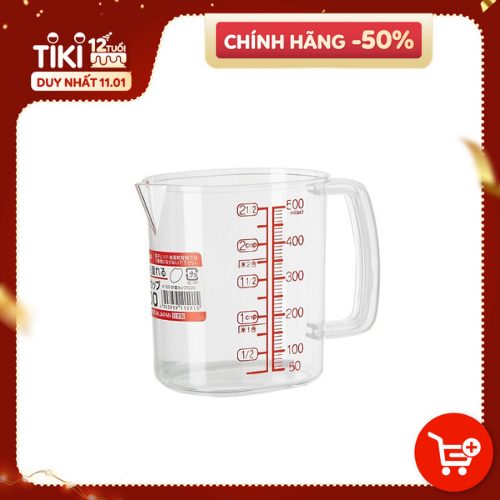 Ca đong chia vạch làm bánh 500ml- Hàng nội địa Nhật