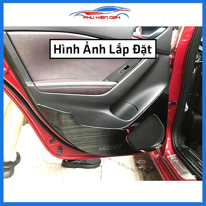 Bộ ốp tapli Mazda 3 2016-2017-2018-2019 vân Titan chống xước va đập khi mở cửa và làm đẹp xe