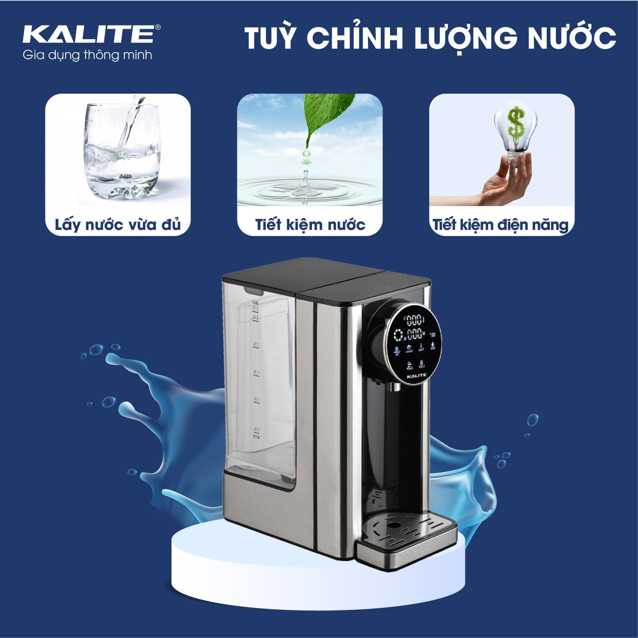 Bình thủy điện đa năng Kalite KL-888. Hàng chính hãng