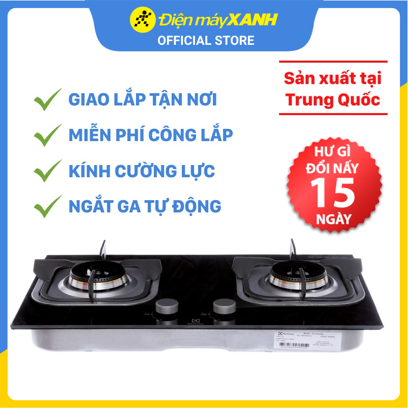 Bếp Gas Âm Electrolux EGT7221EK - Hàng chính hãng