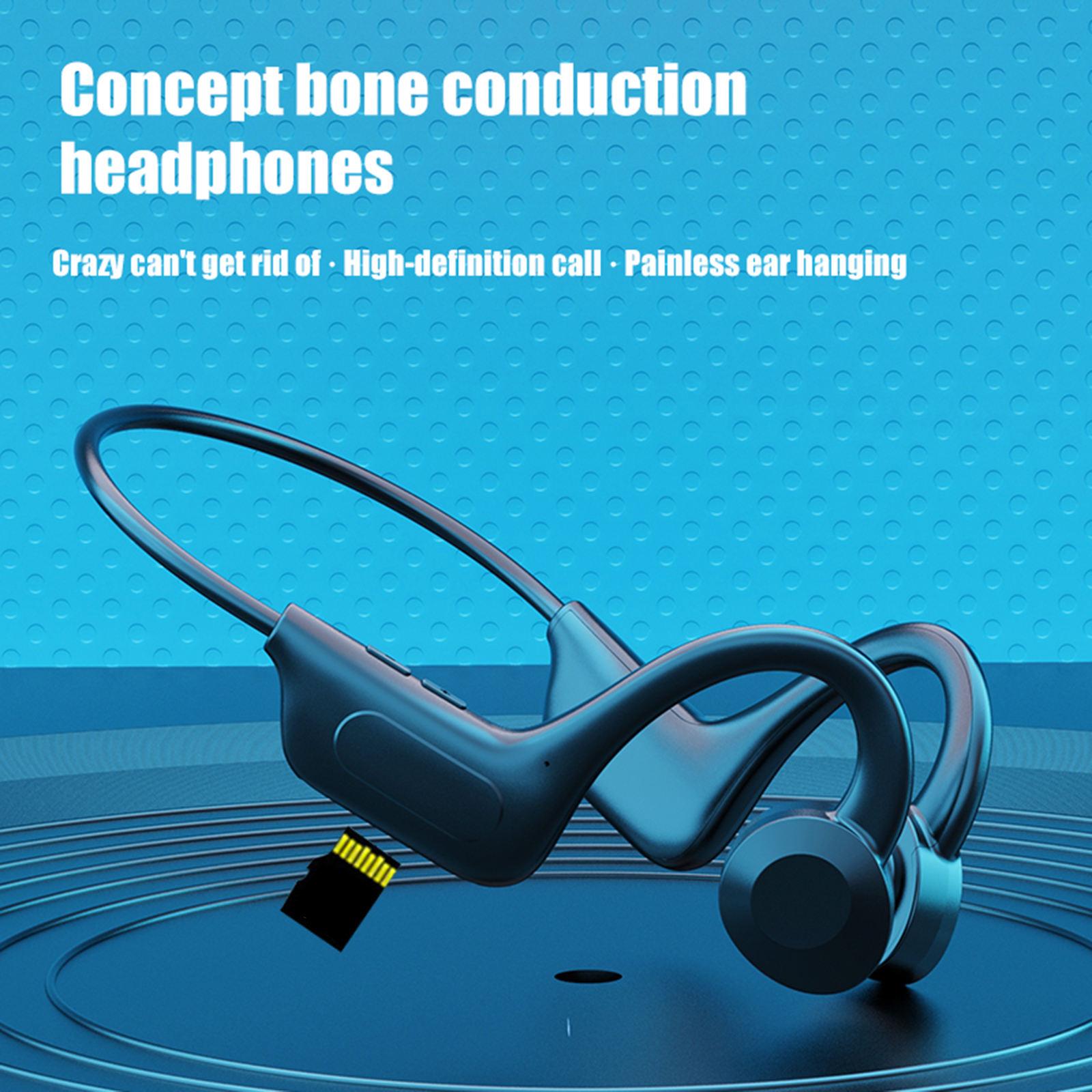 Bone Conduction Headphone Wireless Headset Earphones for Sports Running