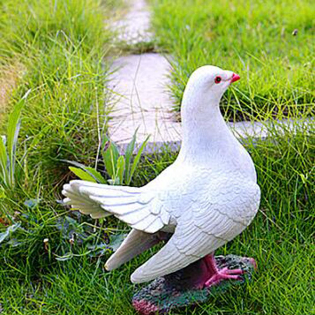 Lifelike Artificial Bird Sculpture Figurine for Patio Garden Decor. Ornament