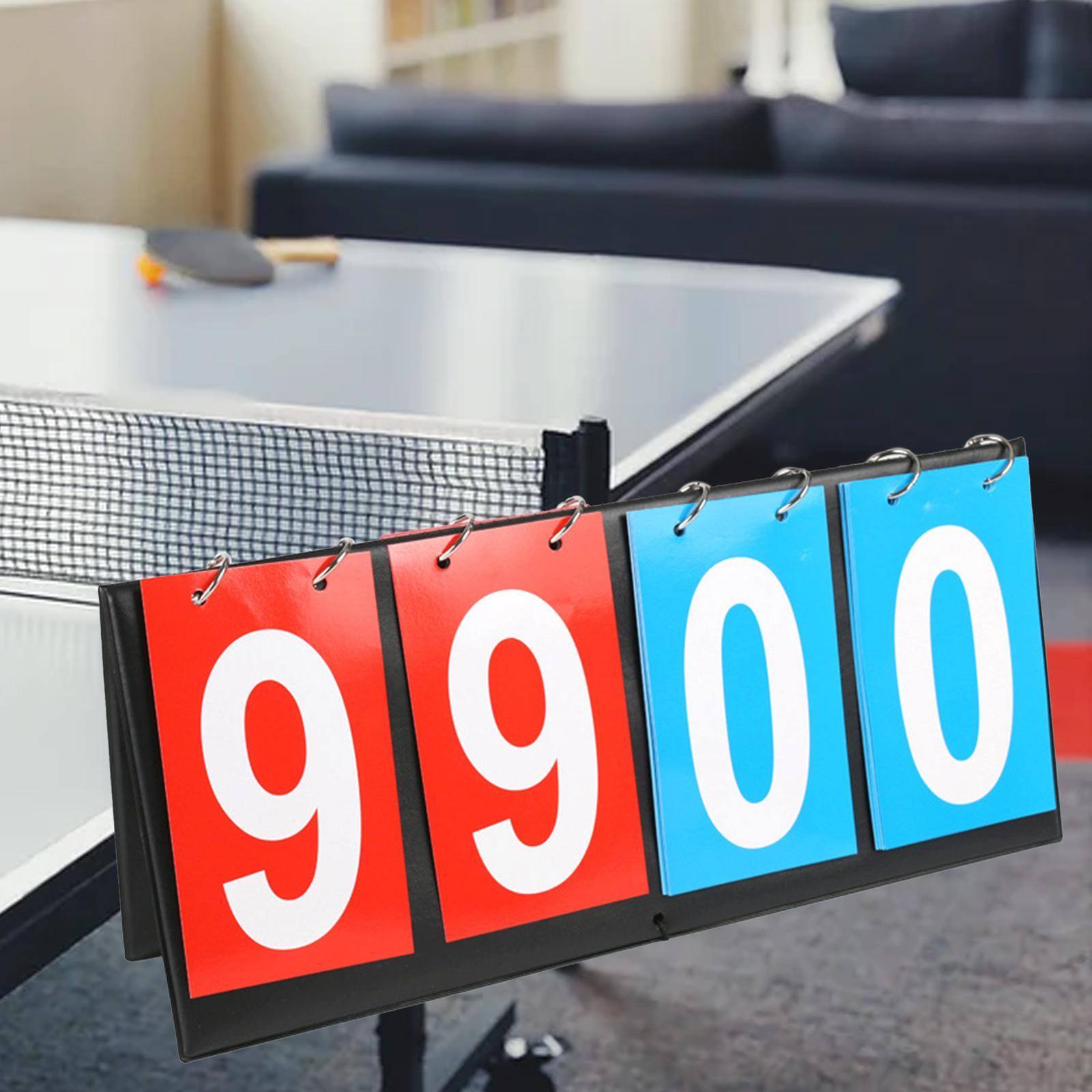 Portable Score Keeper Tabletop Scoreboard for Basketball Outdoor Sports