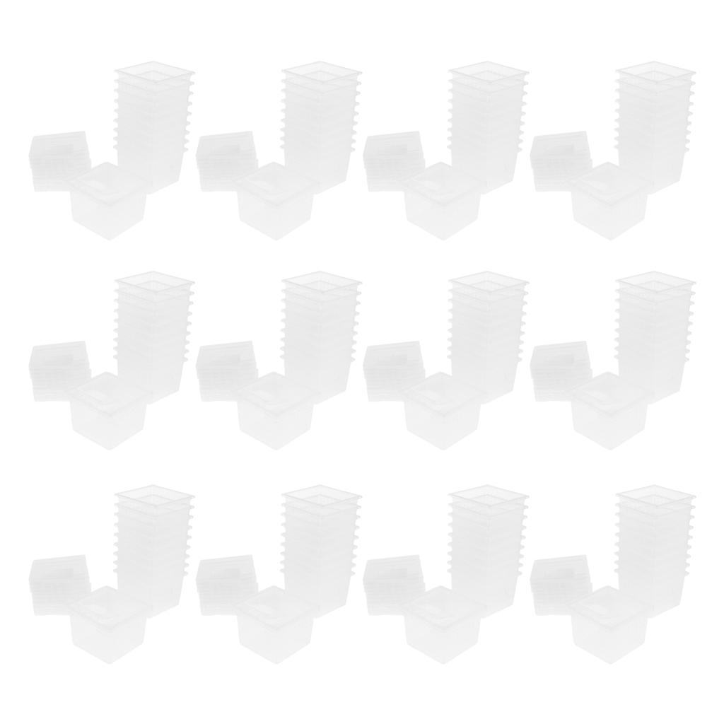 120pcs Acrylic Insect Reptile Spider Terrariums Breeding Box Hatching Container