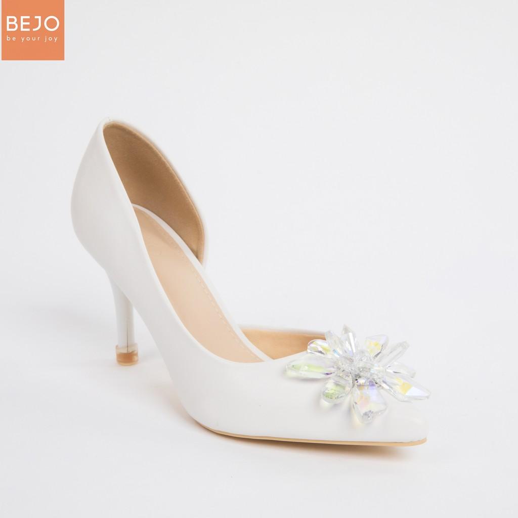 GIÀY CƯỚI - GIÀY CÔ DÂU BEJO H51 HOA PHA LÊ - WEDDING SHOES