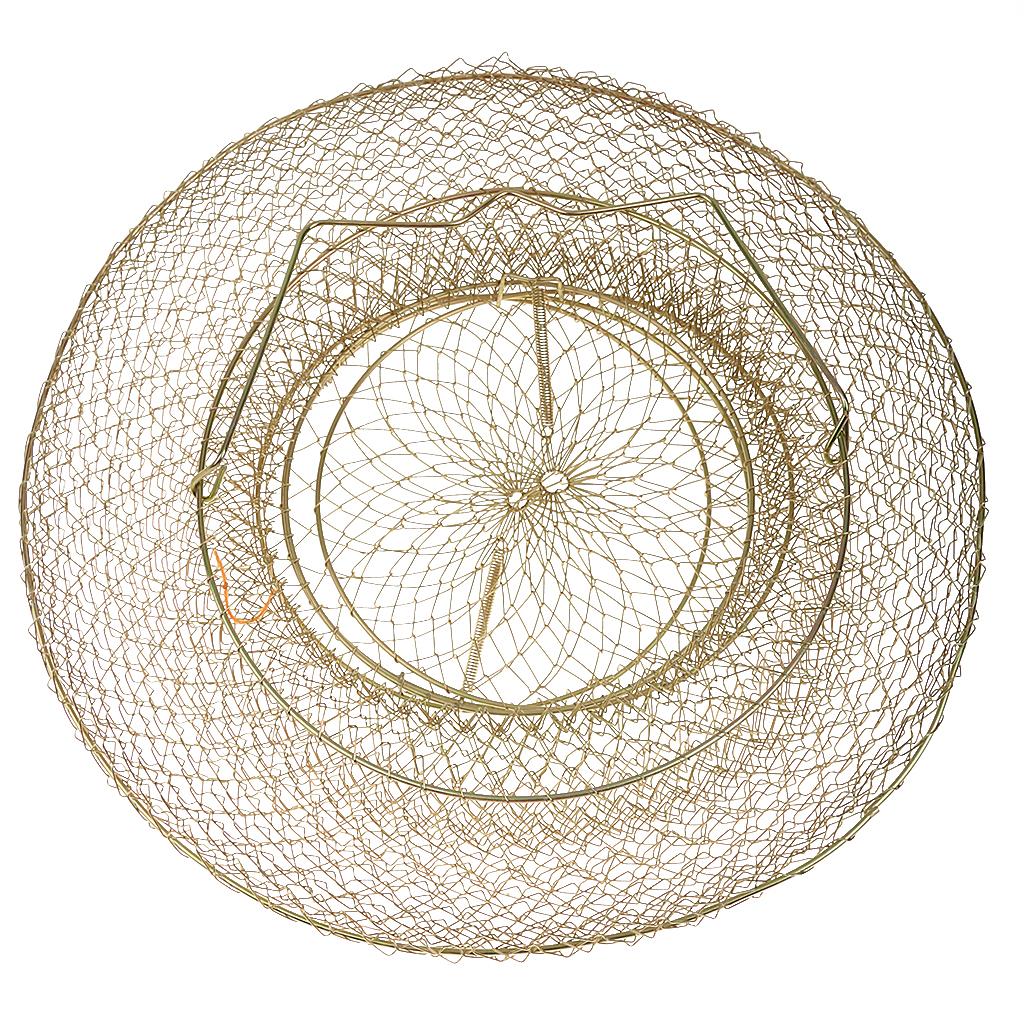 Collapsible Steel Wire Fish Basket Shrimp Crab Cage