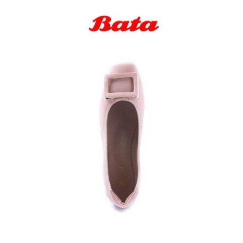 Giày bệt nữ giấu gót màu hồng Thương hiệu Bata 551-5680