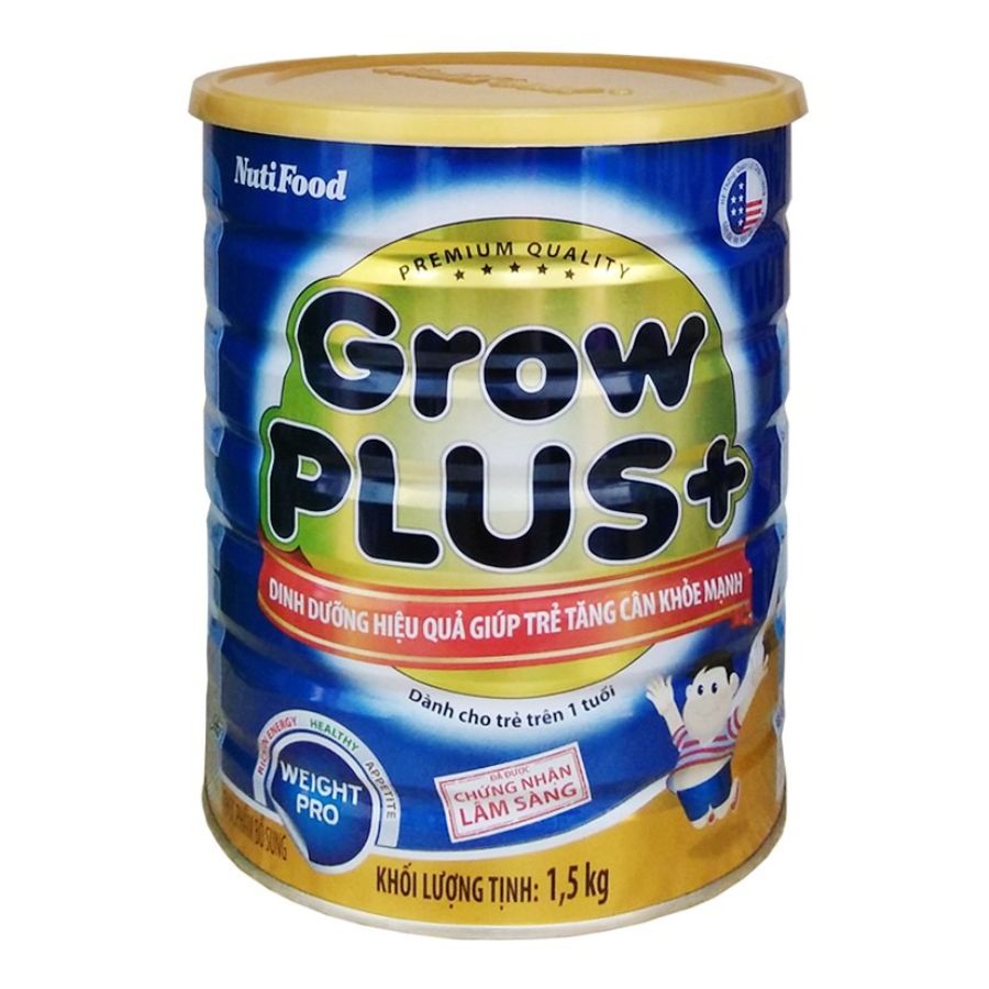 SỮA BỘT GROWPLUS+ DINH DƯỠNG HIỆU QUẢ GIÚP TRẺ TĂNG CÂN KHỎE MẠNH - LON 1.5KG