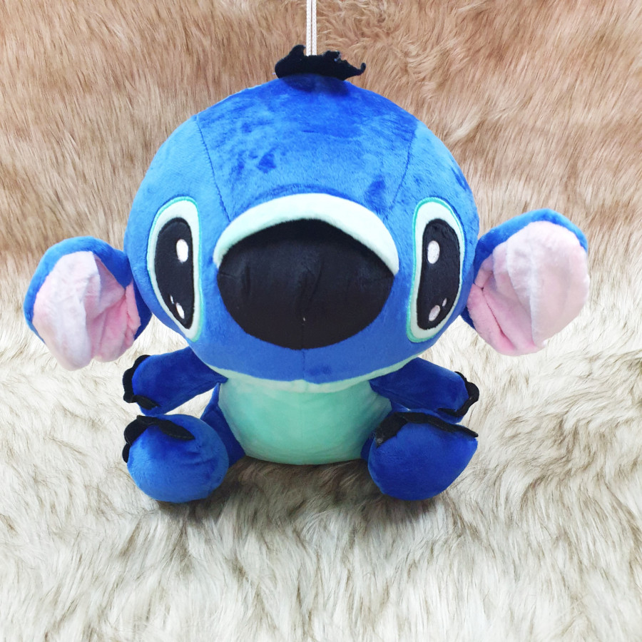 Gấu bông stitch màu xanh đậm nhồi bông size 20cm