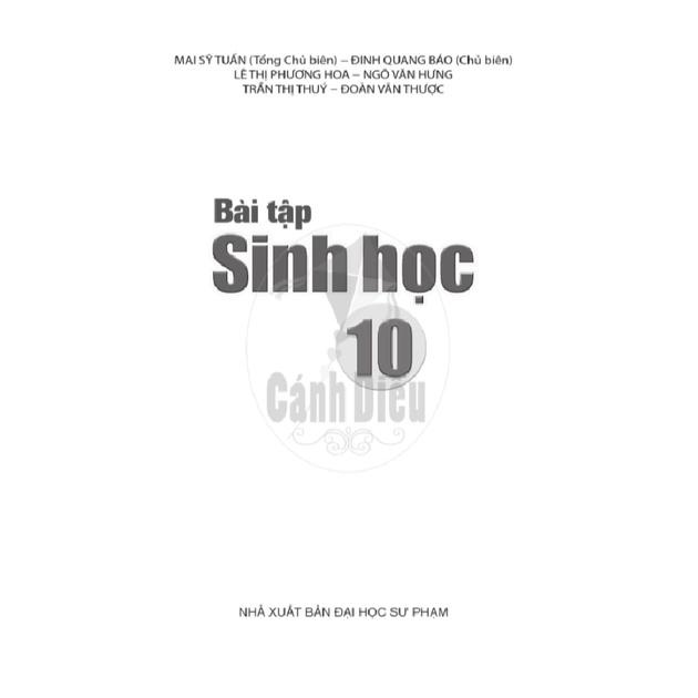 Bài Tập Sinh Học lớp 10 - Cánh Diều