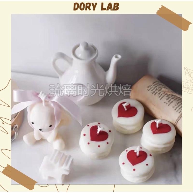 Nến Thơm Bánh Macaron Trái Tim Quà Tặng Valentine Ý Nghĩa - Dory Lab