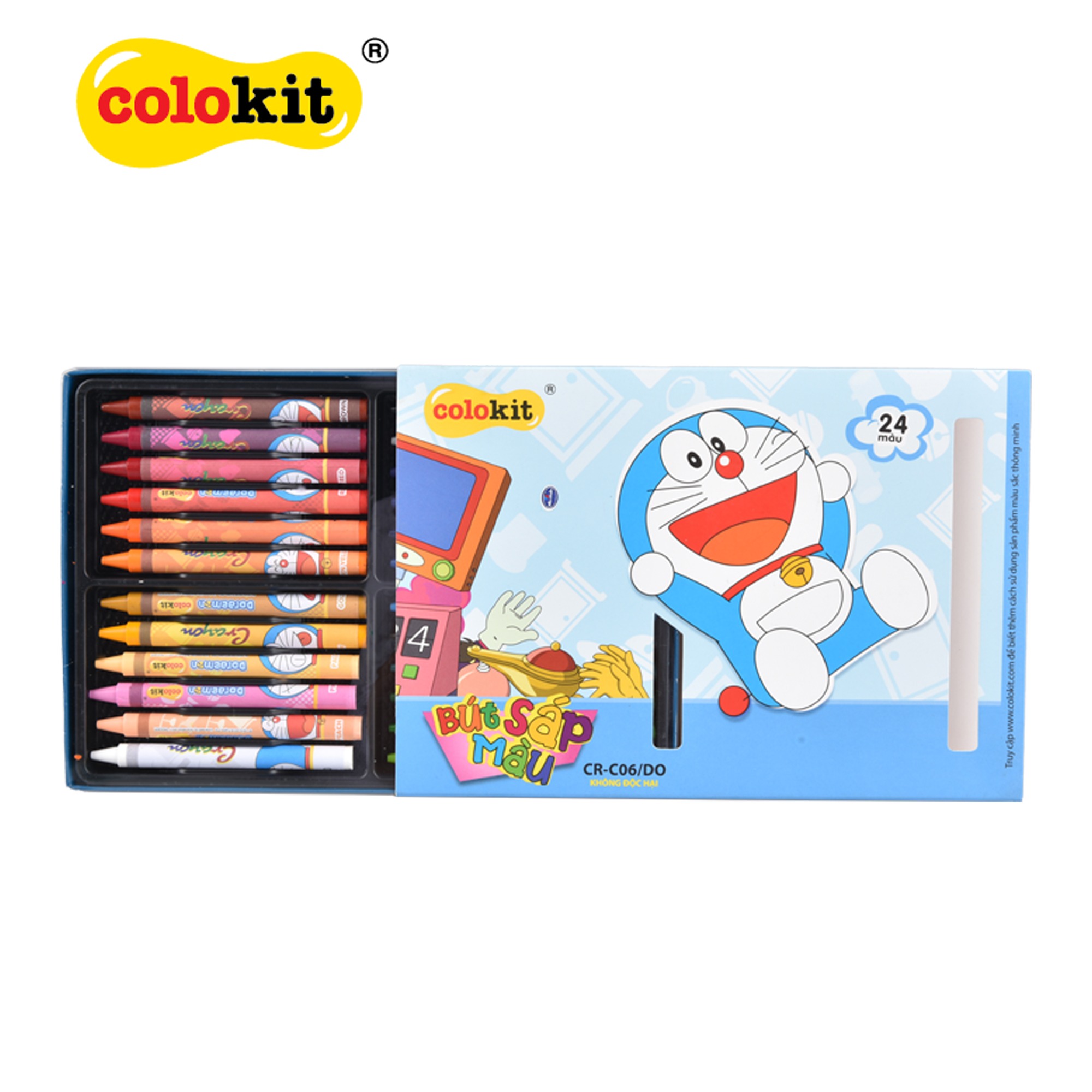 Bút Sáp màu Thiên Long Doraemon CR-C06/DO- 24 màu