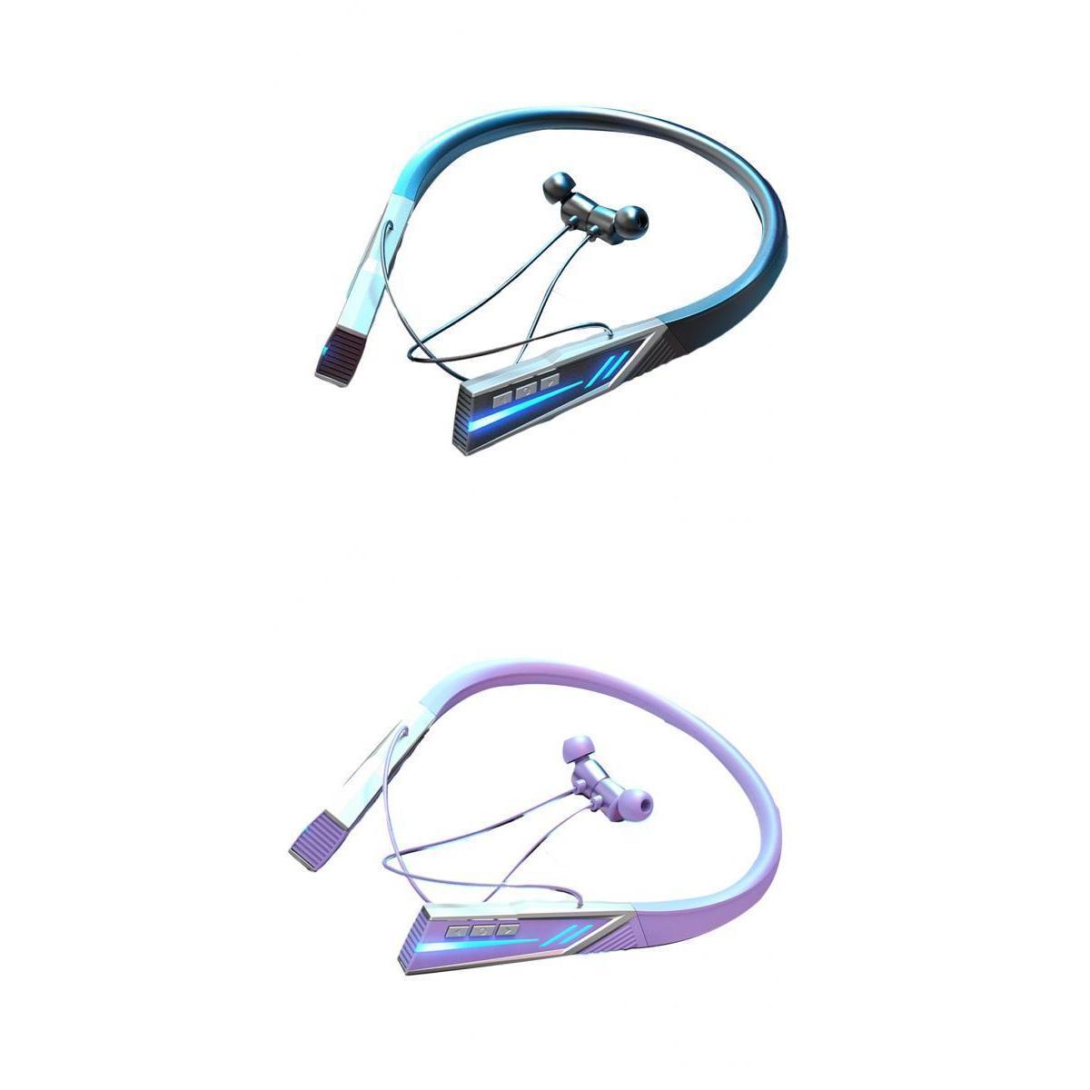 2x Hanging Neck Headphone BT 5.2 Transmission Waterproof for Swimming