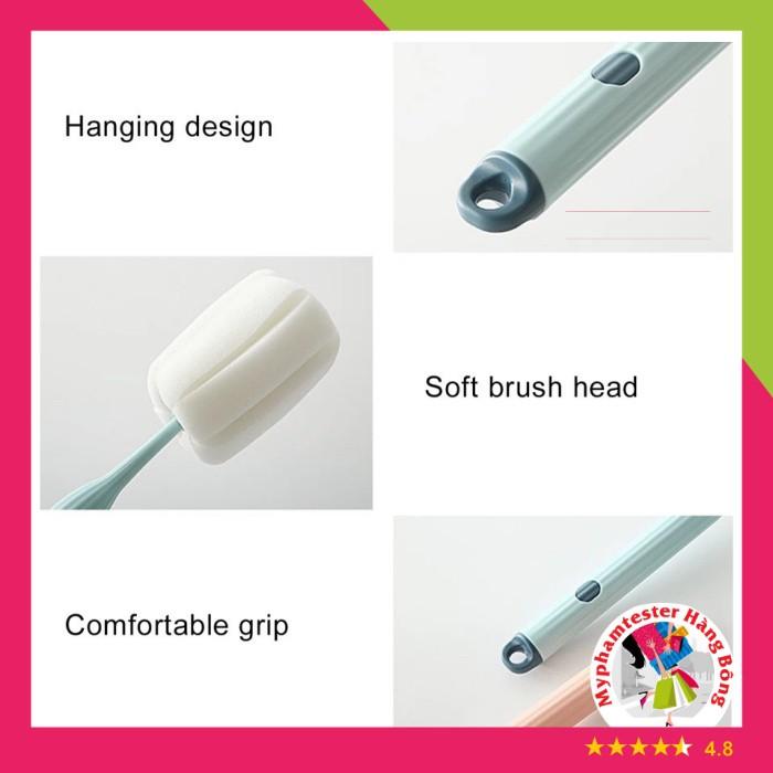 Cây cọ mút rửa bình sữa, ly cốc mềm mại